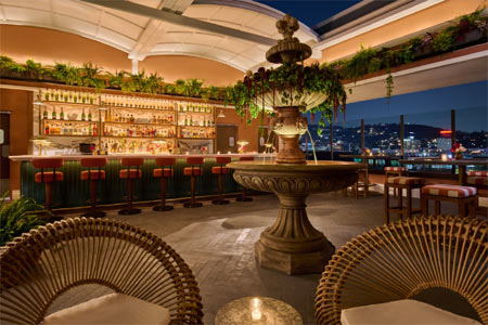 Bar Lis, located on the rooftop at Thompson Hollywood