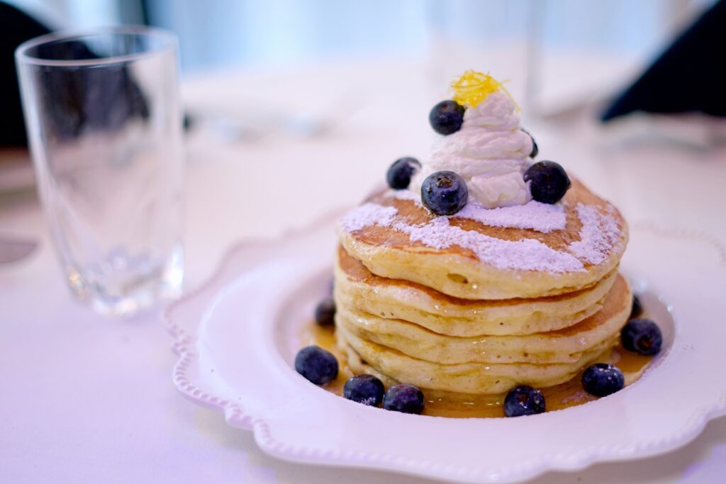 Lemon ricotta pancakes