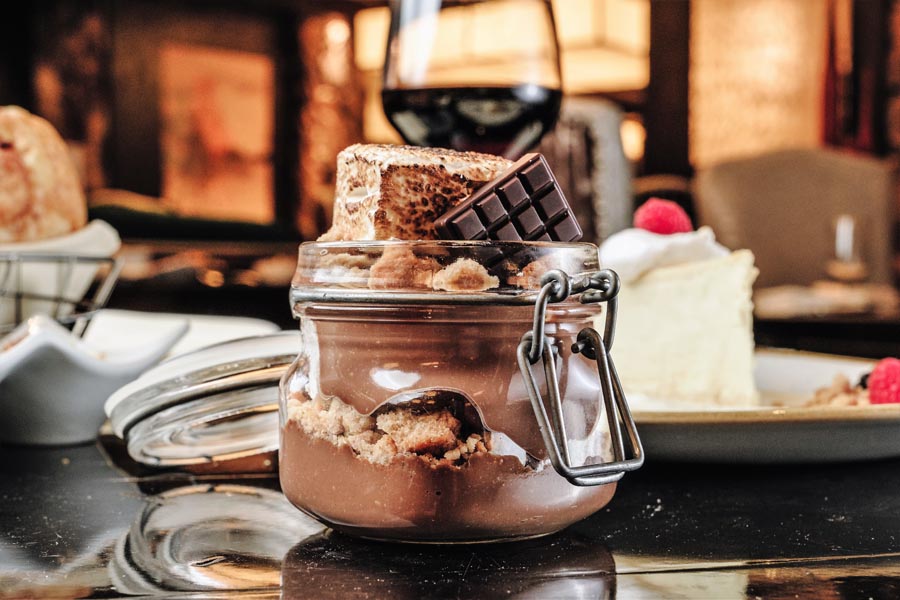 Chocolate S'mores Pot de Crème