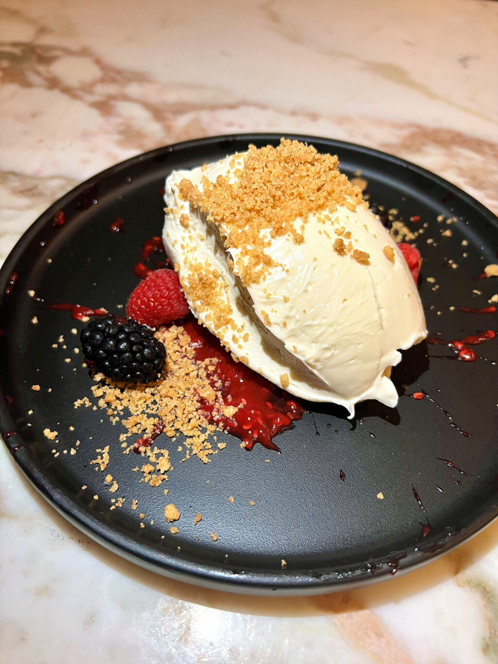 Deconstructed cheesecake