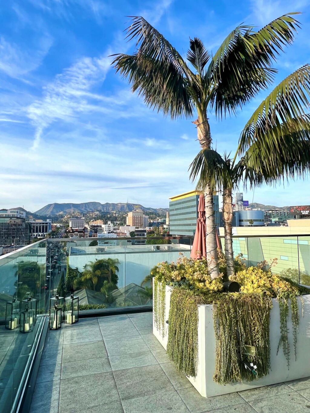 Hollywood sign - I|O Rooftop, The Godfrey Hotel Hollywood