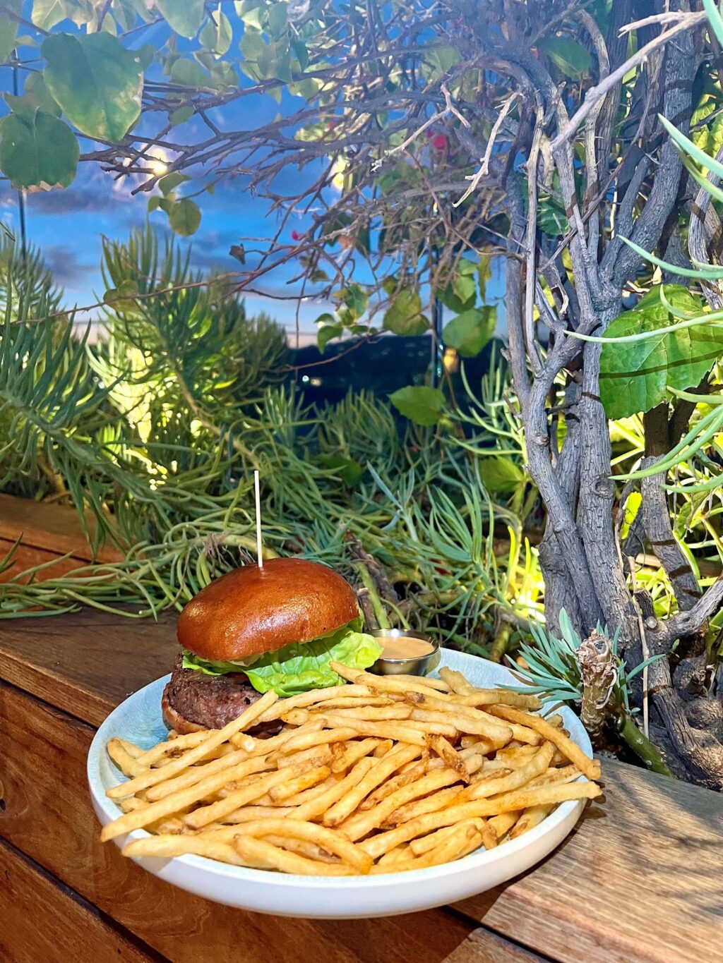 Sixty Burger | Umbrella Swim Club Sixty Beverly Hills, CA
