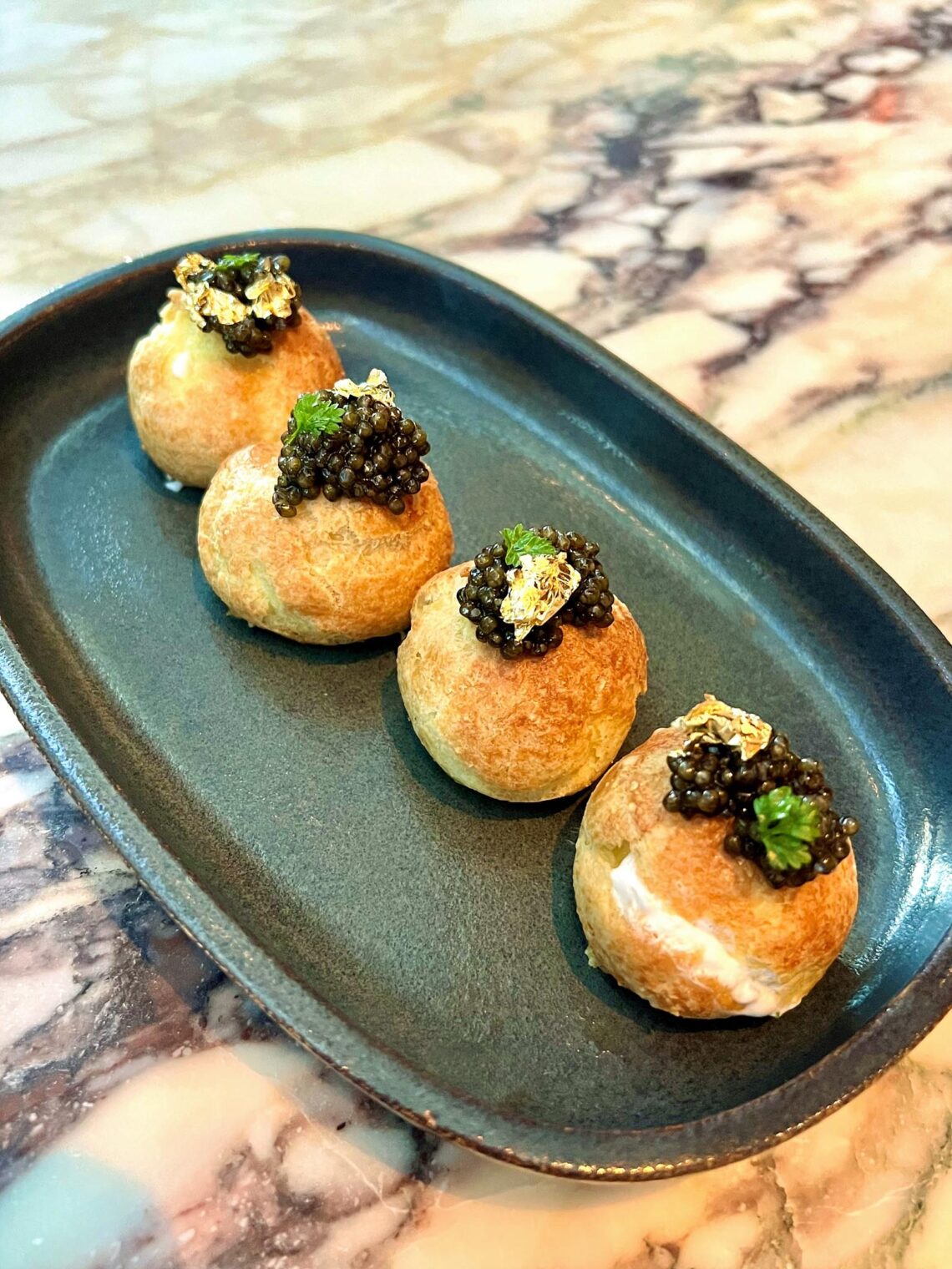 Caviar poppers | Carversteak Las Vegas
