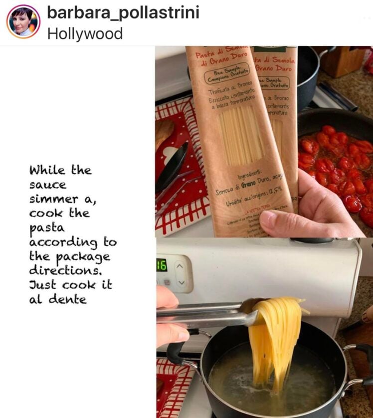 Pasta al Pomodoro Recipe by Chef Barbara Pollastrini | GAYOT
